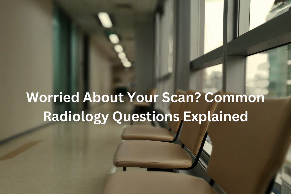 View down a dimly lit medical facility hallway
