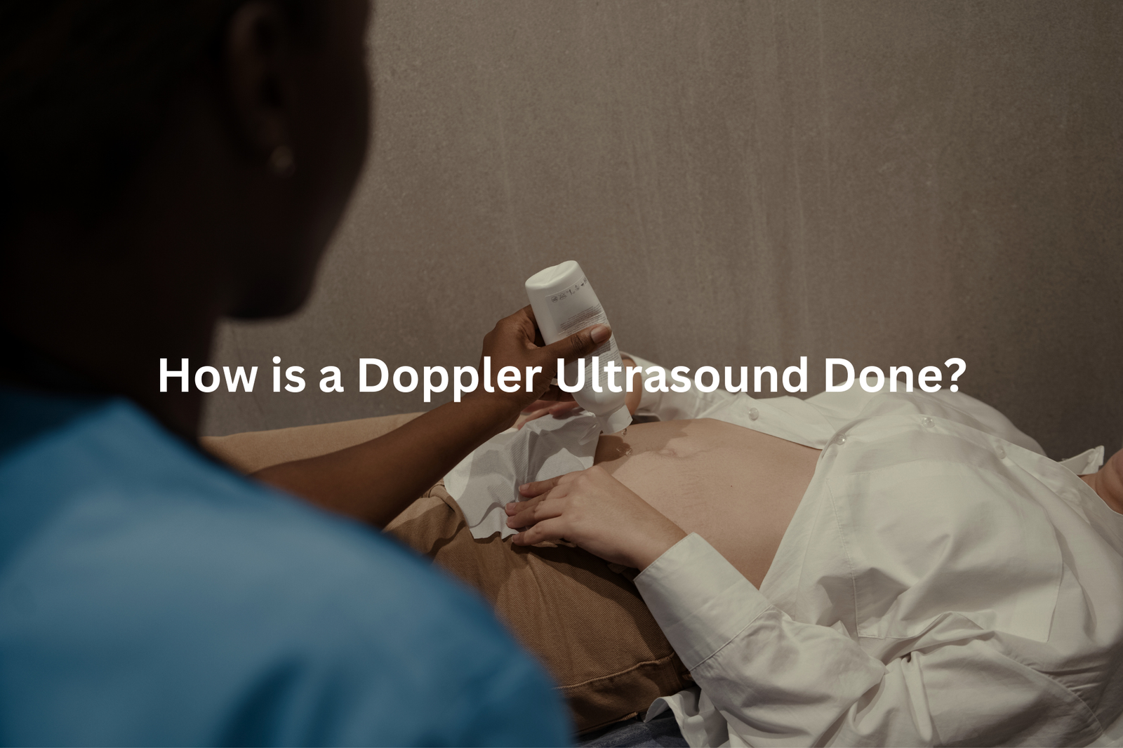 Diagnostic imaging The image depicts a healthcare provider using a Doppler ultrasound device to capture images of a patients internal structures highlighting the importance of this imaging modality in medical care